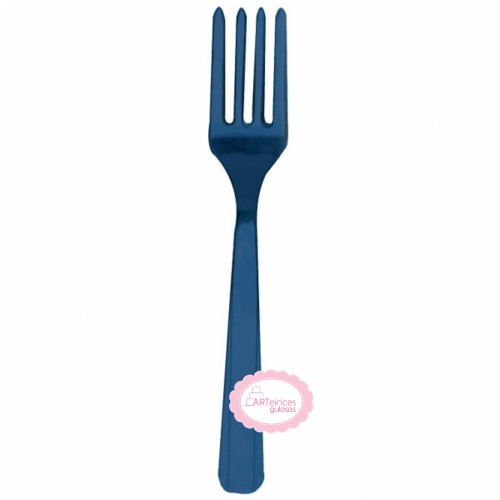 Garfos Reutilizáveis Azul Escuro